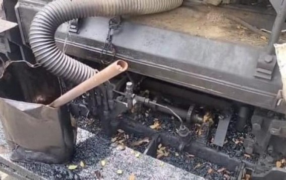 Contractor's Machinery Set Ablaze in Kailashahar, Fear Grips the Town Contractor's Machinery Set Ablaze in Kailashahar, Fear Grips the Town